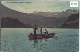 Fischfang auf dem Lungernsee