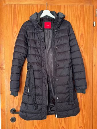 S.Oliver Winterjacke Gr 38 schwarz warm