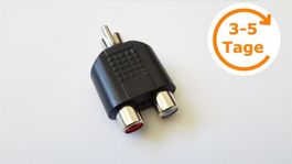 Adapter Cinch Stecker -> 2x Cinch Buchse