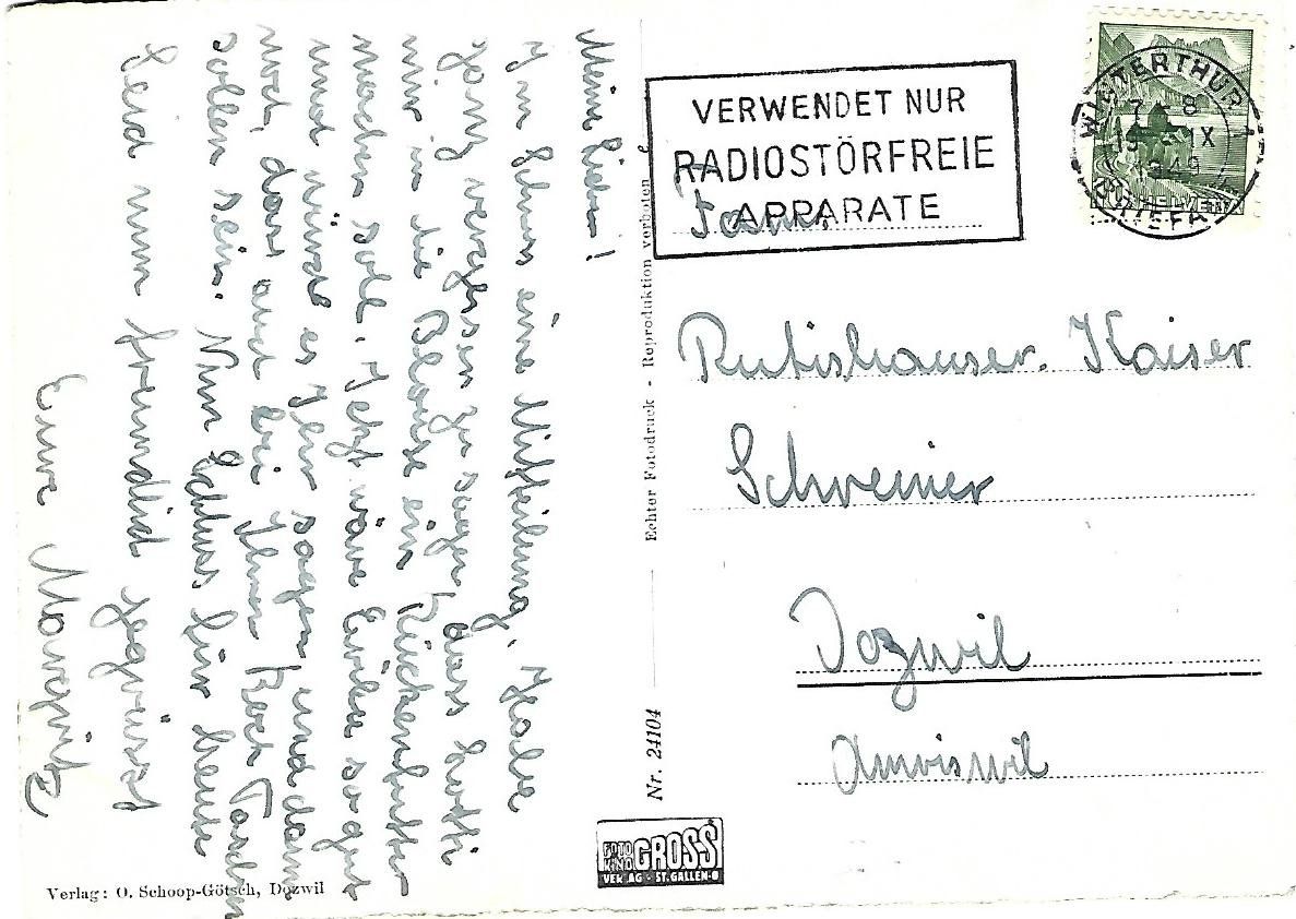Cartoline postali: Haus in Dozwil TG – Usato da Wetzikon ZH venduto da Brulu100 1