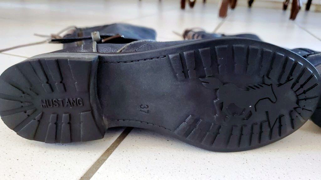 Mustang Scarpe da donna: Mustang Stiefel Damen blau Grösse 37 – Usato da Courtaman venduto da Silb 4