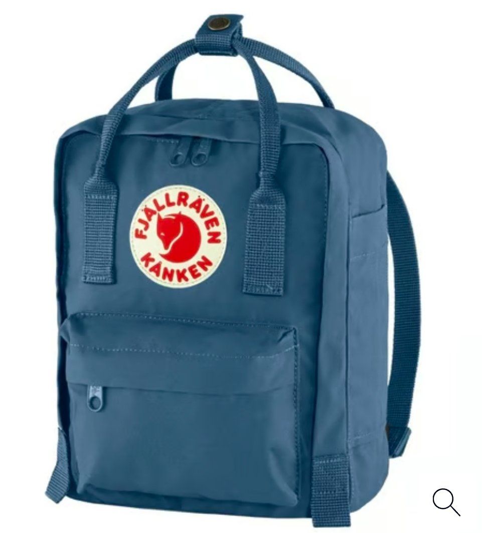 Fjällräven Zaini: Fjällräven Kanken Mini Rucksack graublau – Usato da Füllinsdorf venduto da Sunnebliemli7