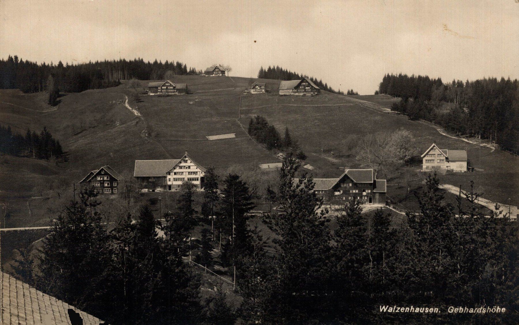 Cartoline postali: Walzenhausen. Gebhardshöhe – Usato da Bronschhofen venduto da Astore