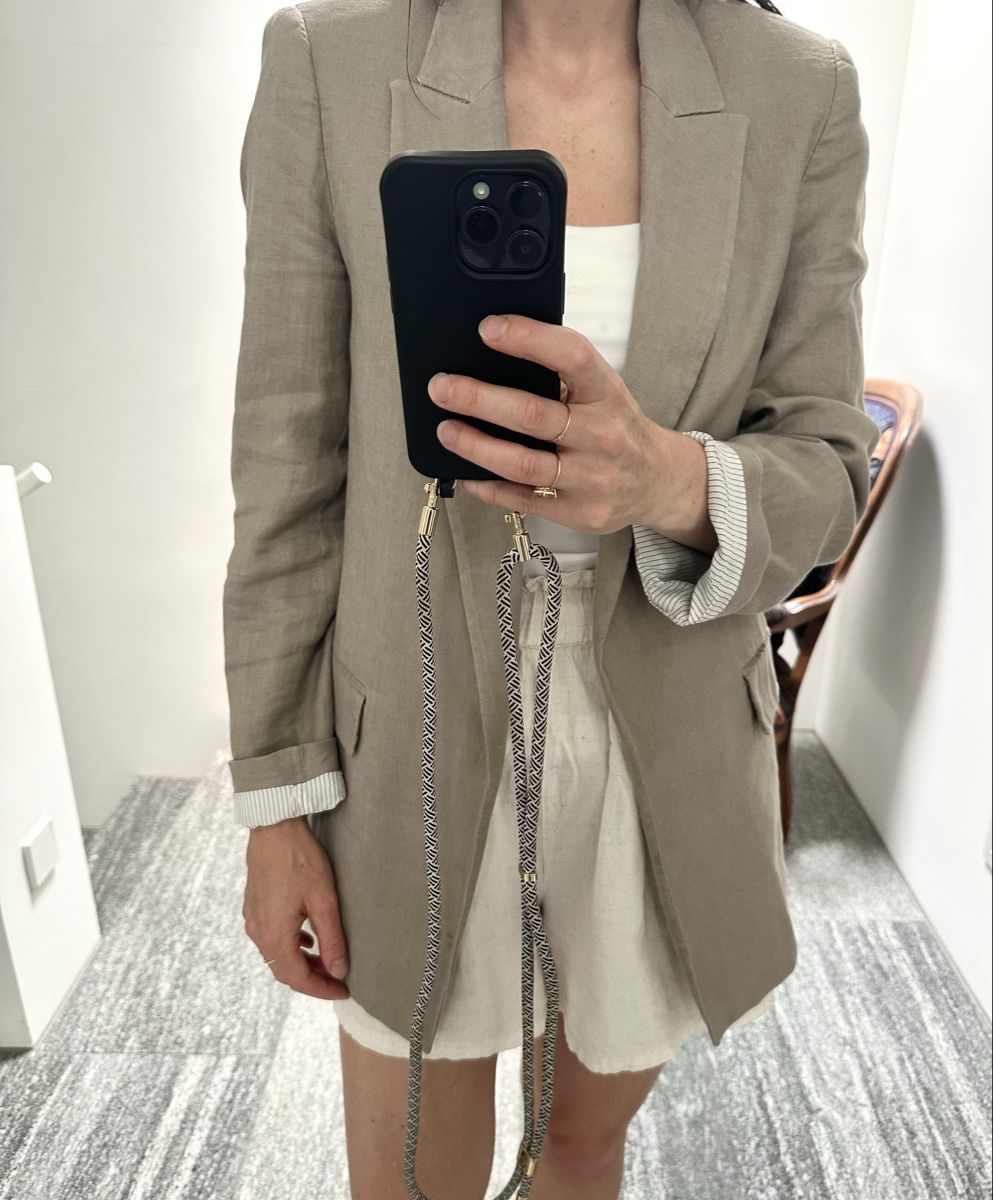 Zara Giacche: ZARA Linen Blazer beige - Size  S – Usato da Sementina venduto da NinaDel