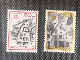 San Marino1987 Europa CEPT Satz Architektur postfrisch