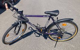 VTT Everest vintage, cadre MTB 18 SL, guidon corne.