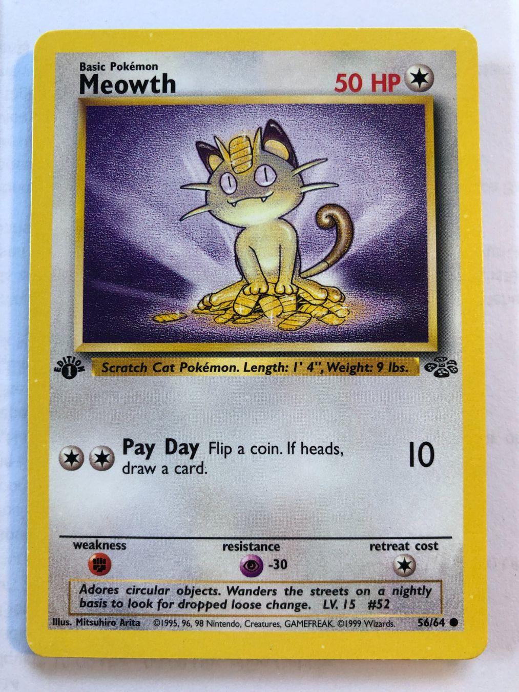 Sammelbilder & Trading cards: Meowth 1st Jungle - NM - ab 1.- – Gebraucht aus Giubiasco von dan_pr8b