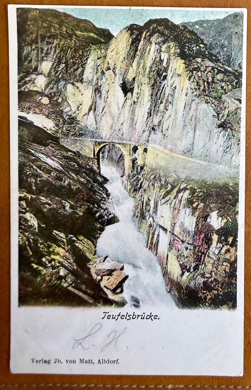 Cartoline postali: Andermatt - Teufelsbrücke 1902 – Usato da Lutry venduto da Ediego