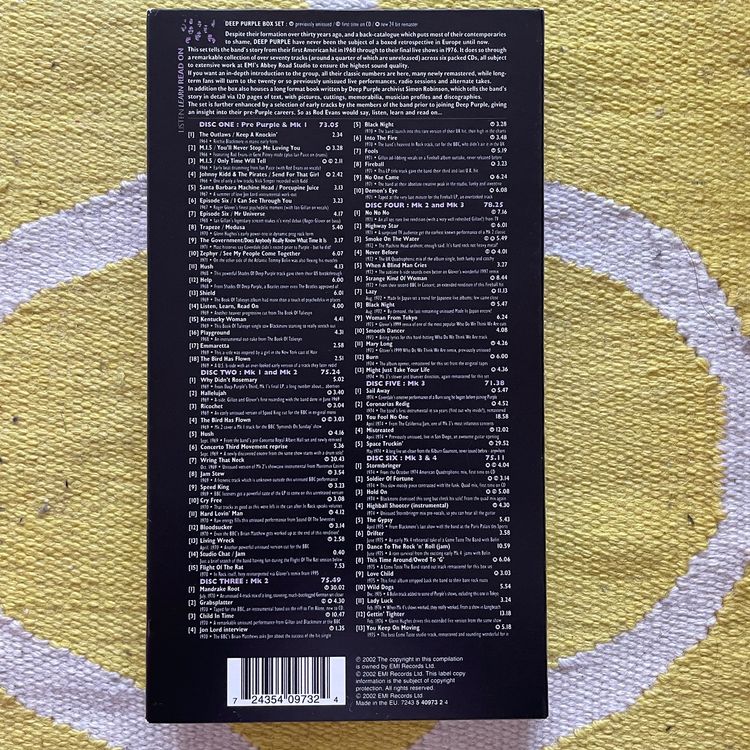 DEEP PURPLE-6CD BOX LIMITED EDITION LISTEN LEARN READ ON (Gebraucht) in ...