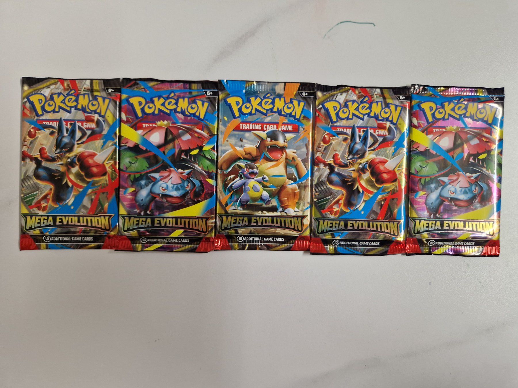 Pokémon Carte collezionabili: 5x Mega Evolution Booster Pack (Sealed) EN – Nuovo e nell'imballaggio originale da Kallnach venduto da yinginho