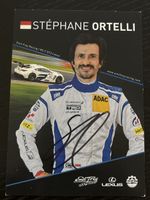 Signierte Karte Stéphane Ortelli Rennfahrer