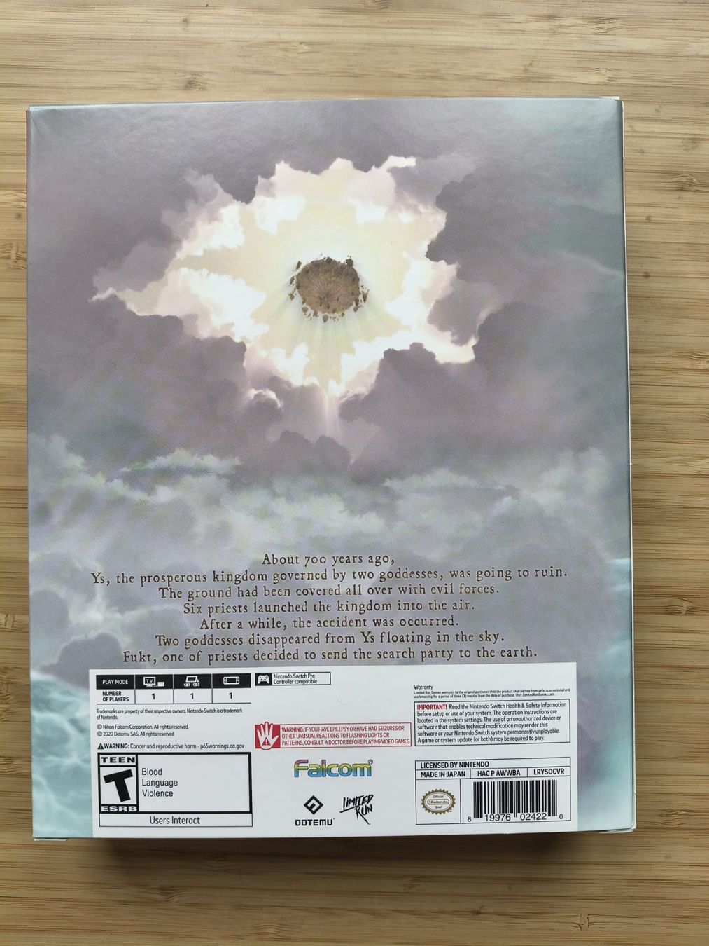 Giochi: Ys Origin Collector's Edition (Switch) – Usato da Riedholz venduto da ste_96cd 1