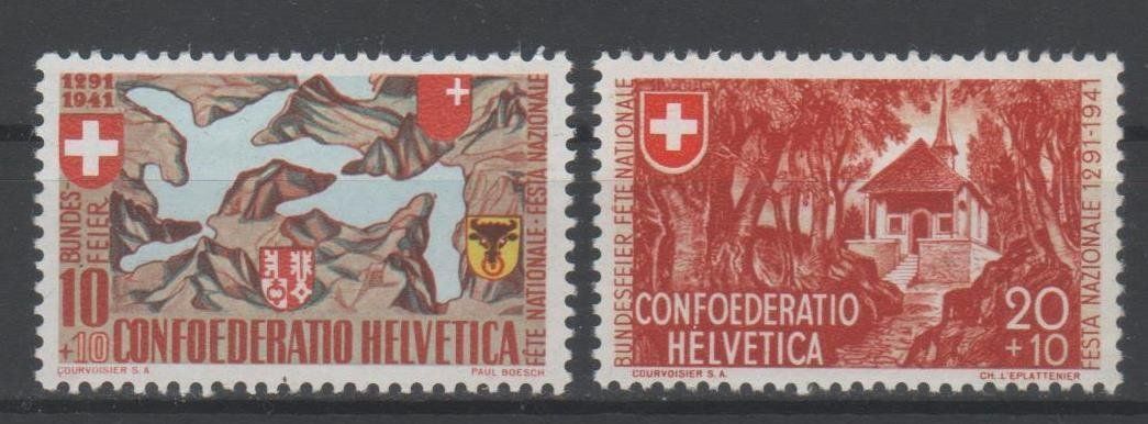 Tutti i francobolli: Pro Patria Satz 1941 ** – Usato da Remetschwil venduto da Hofiii