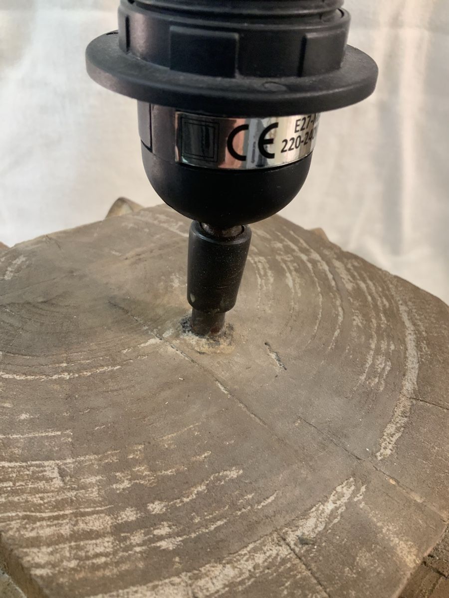 Lampen: Pied de lampe en bois brun – Gebraucht aus rolle von Tontonjulot 3