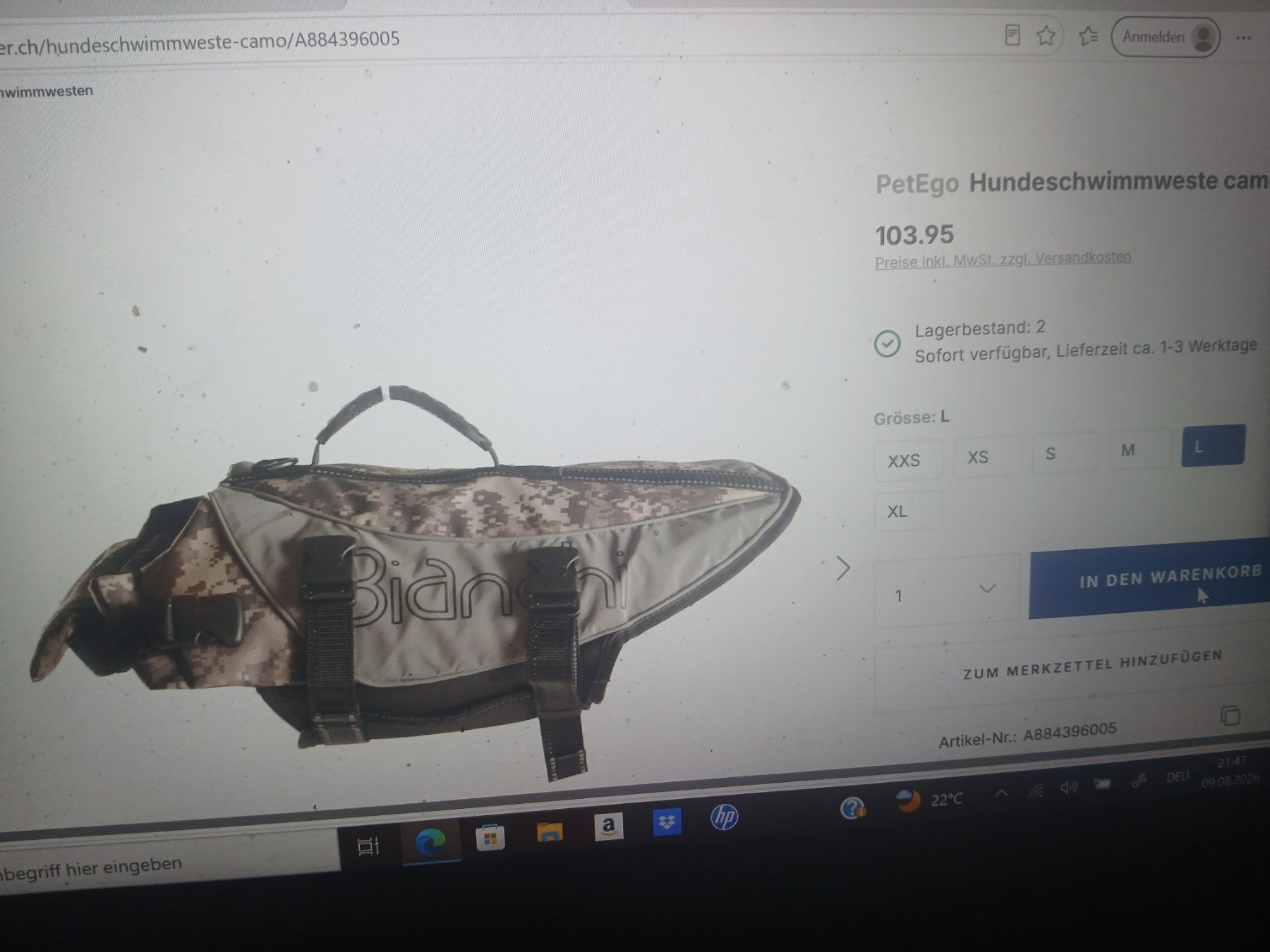 Gilets de sauvetage: Hunde Schwimmweste – D'occasion à Oberramsern par lal_7v57 9