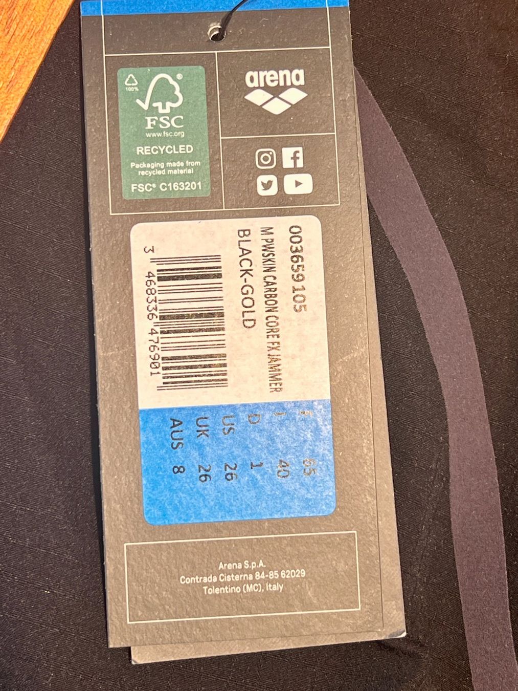 Anzüge: Neu ARENA Powerskin Carbon-Core FX Jammer -Grösse D 1 – Neu und originalverpackt aus Zürich von Herzblatt99 1