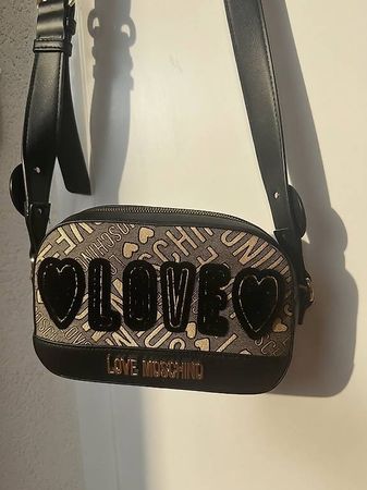 Love Moschino Umhängetasche  Schwarz/Beige