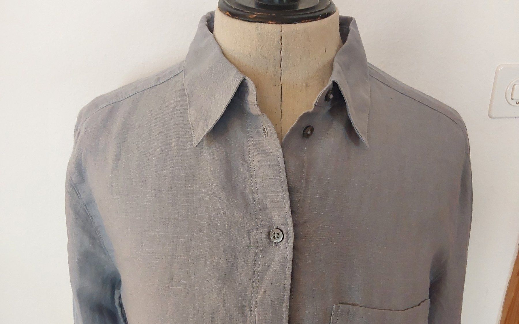 Marc O'Polo Camicette: Bluse Leinen Marc O'Polo 38 grau – Usato da Köniz venduto da scopello12 1