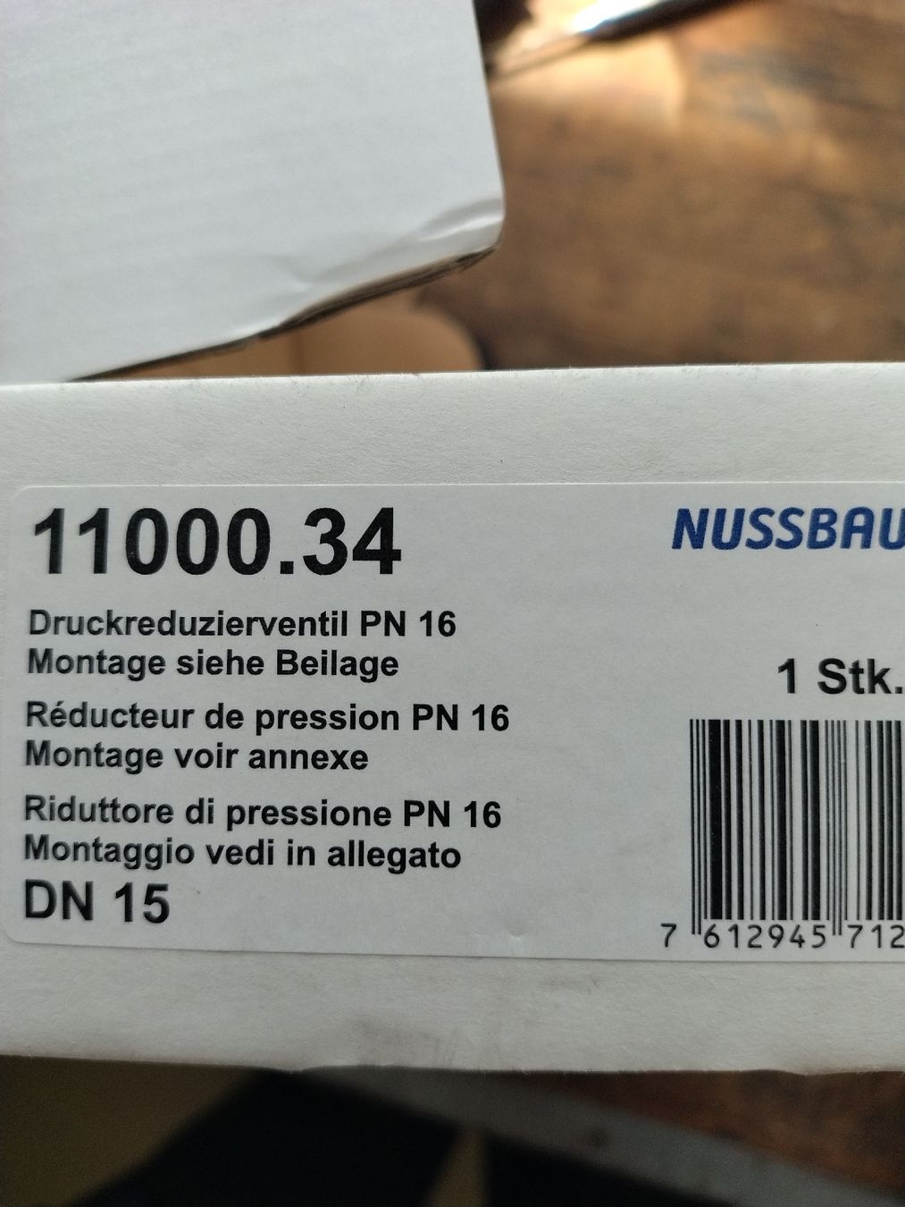 Armaturen: Druckreduzierventil PN16 – Neu und originalverpackt aus Brüttisellen von Grorbas