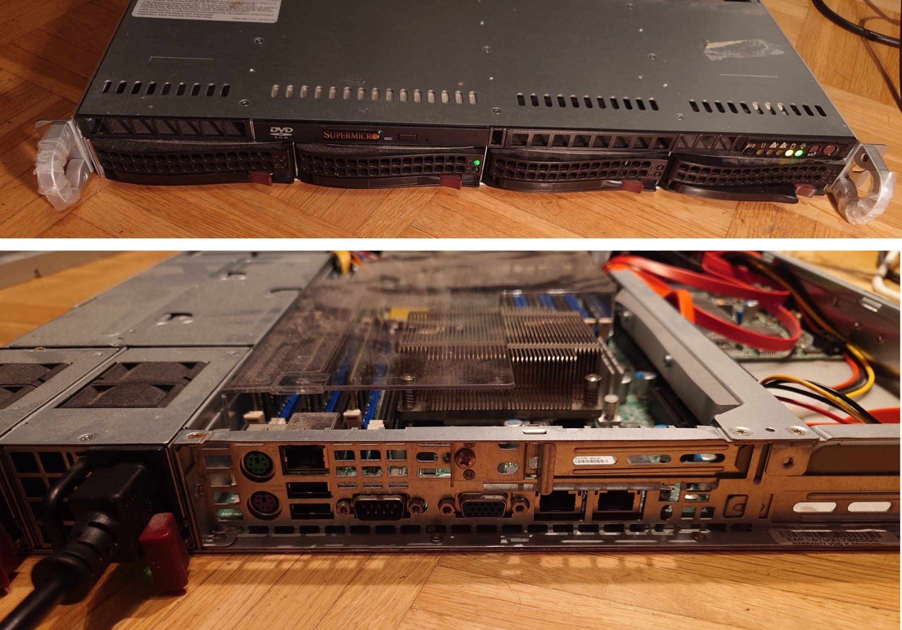 Supermicro Server: SuperMicro Server 1U 19" 2x PSU CPU | RAM | Mainboard | HDD – Usato da Ostermundigen venduto da Chrisascht 1