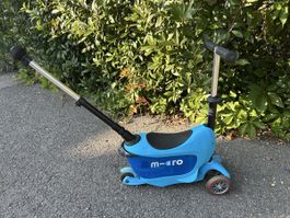 Trottinette 2 en 1 Micro Mini Deluxe bleu, bon état