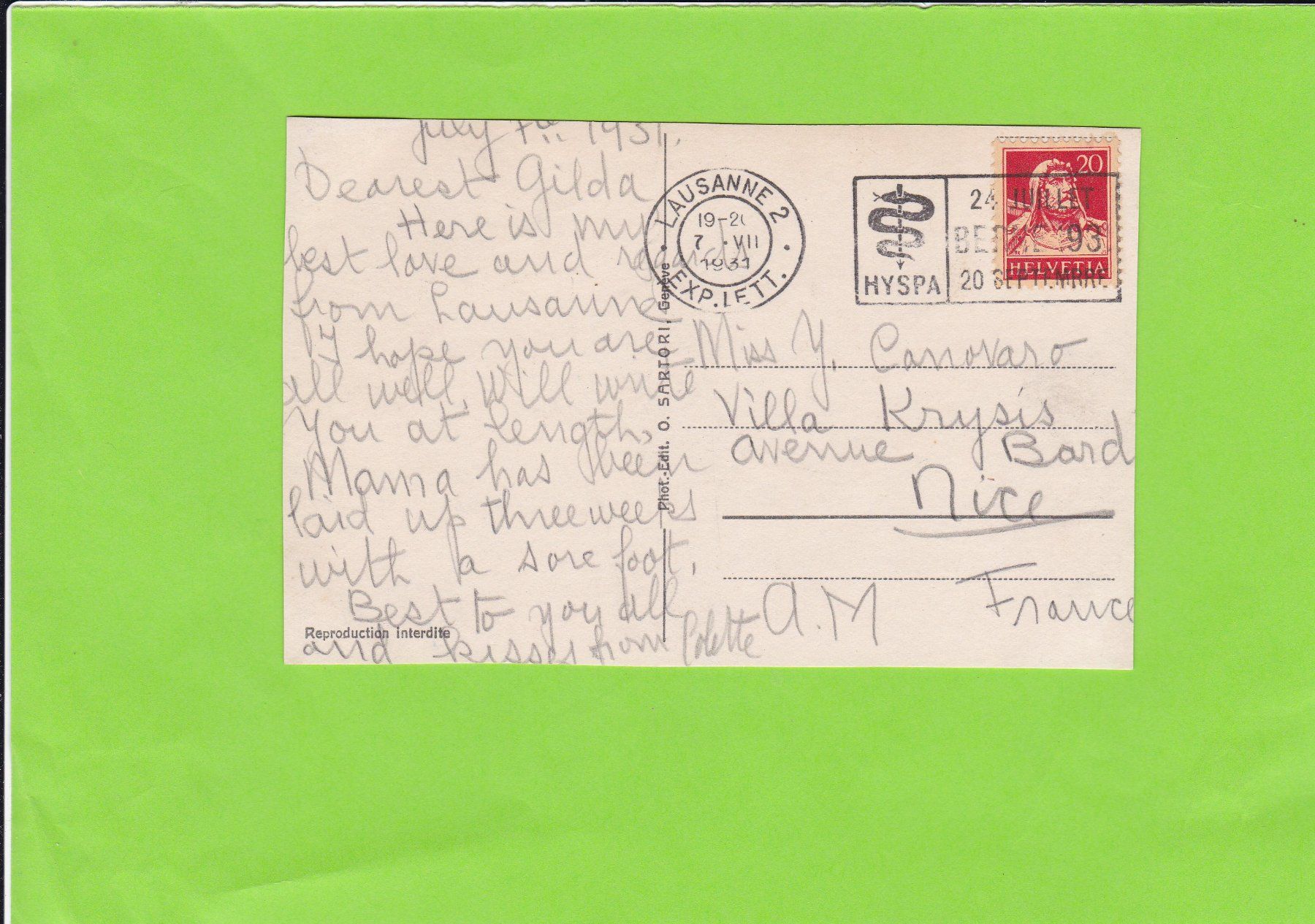 Cartes postales: Lausanne – D'occasion à St. Peterzell par neckertal 1