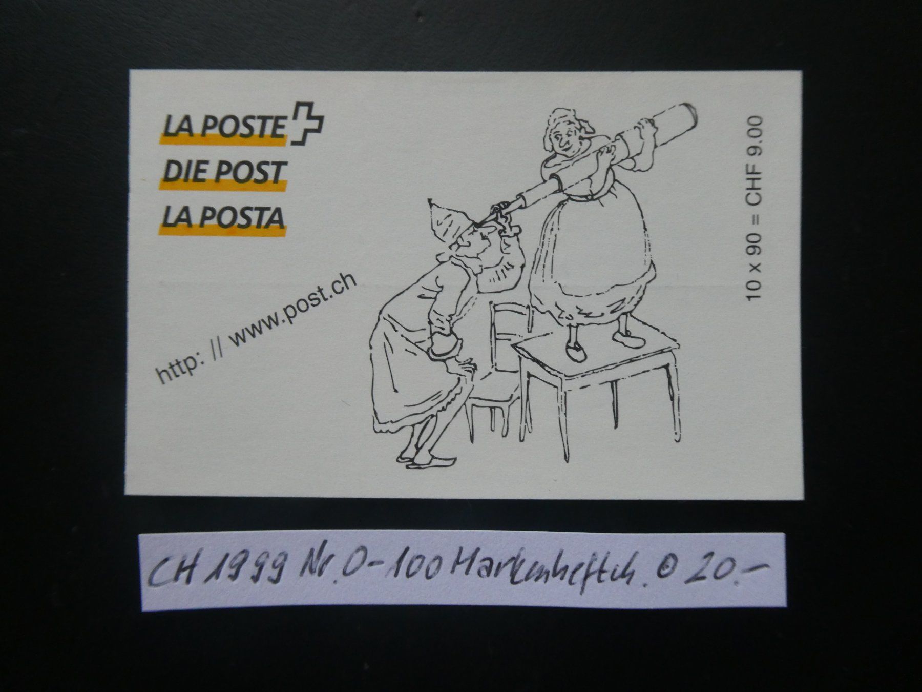 Tutti i francobolli: CH 1999 Nr. 0-100 Markenheftchen gestempelt – Usato da Lausen venduto da Herbamare01