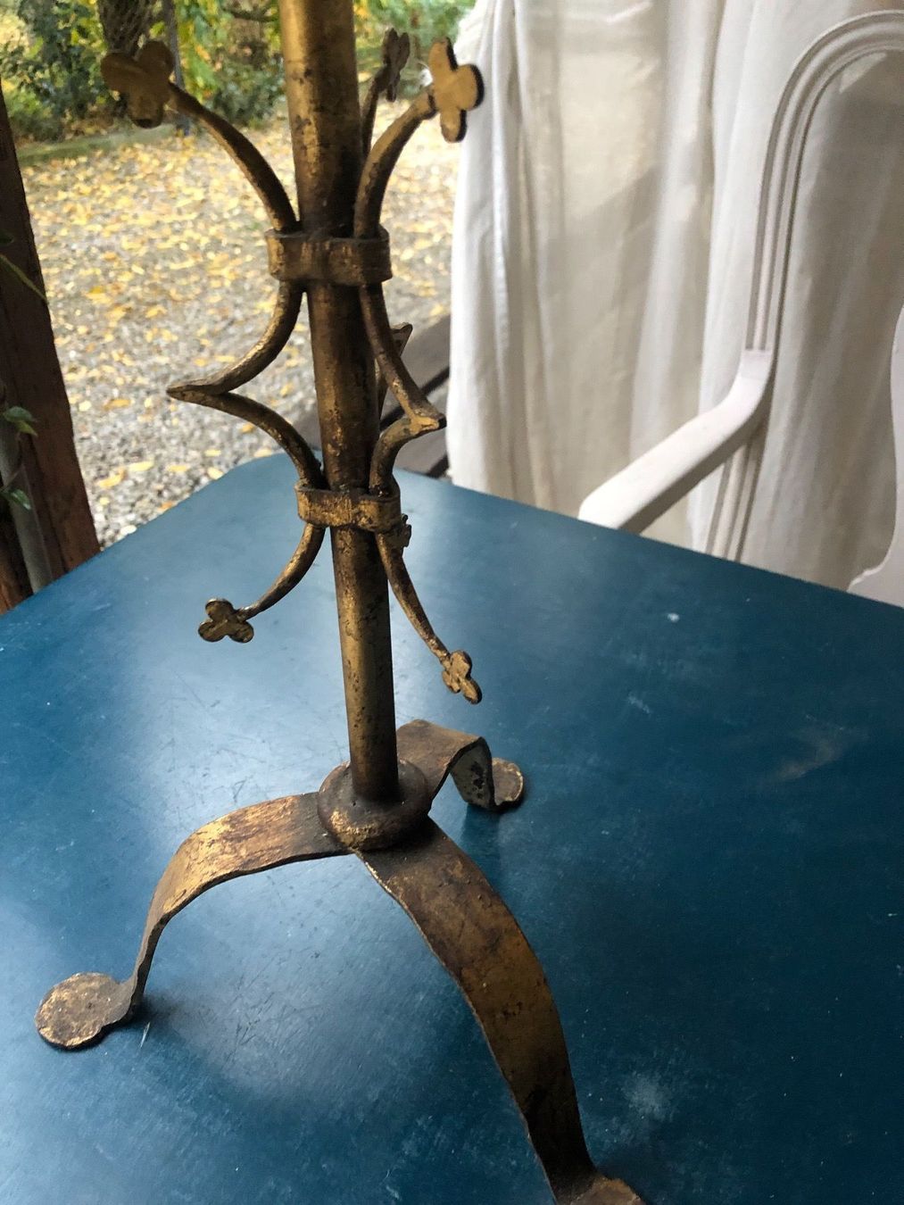 Portacandele: Kerzenständer antik Metall gold – Usato da Niederrohrdorf venduto da beniledergerber 2