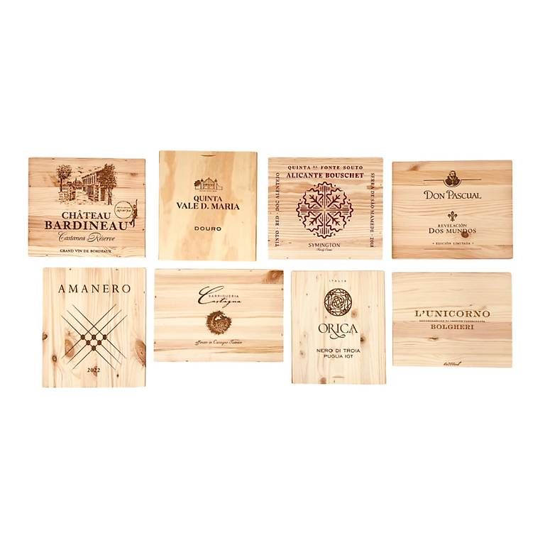 Holzartikel: 8 x originale Weinkistendeckel – Gebraucht aus Ebikon von Weinkisten-Tom