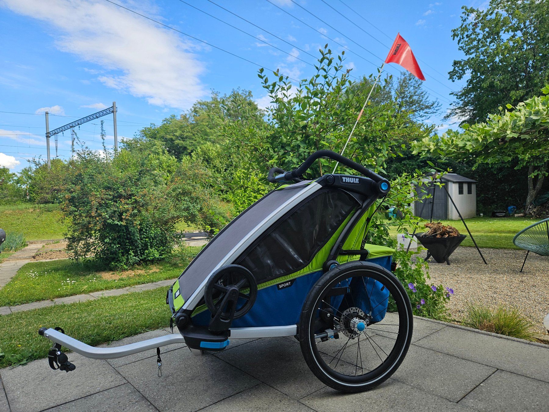 Thule Rimorchi: Thule Chariot Sport2 Double inkl. All-Terrain-Kit – Usato da Hettlingen venduto da diablo5mt 3