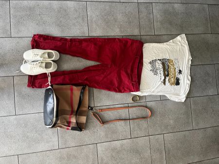 Tasche im Burberry Look