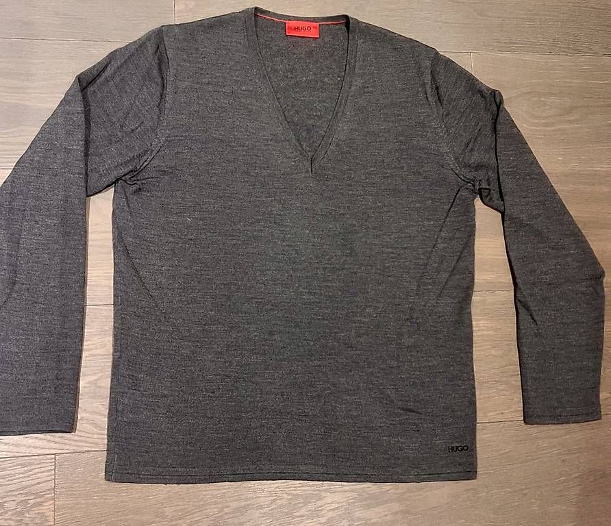 Hugo Boss Maglioni & Felpe: HUGO , grauer Wollpullover  Gr.L – Usato da Kilchberg ZH venduto da SyFo286