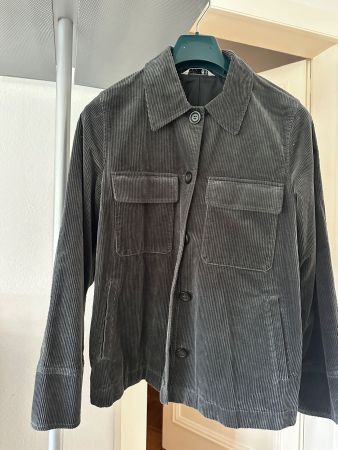 Comptoir des Cotonniers X UNIQLO grey velvet jacket size XS