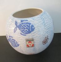 Blumenvase, maritime Deko, "scheurich" Höhe ca. 14 cm