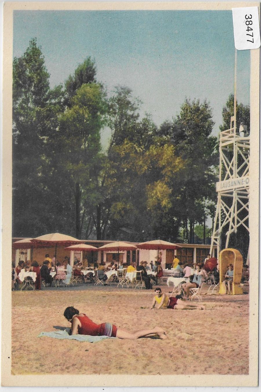 Cartoline postali: Lausanne - Ouchy Plage – Usato da Ettingen venduto da Kartenplanet