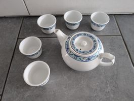 Chinesisches Teeservice, Teekanne mit 5 Tassen
