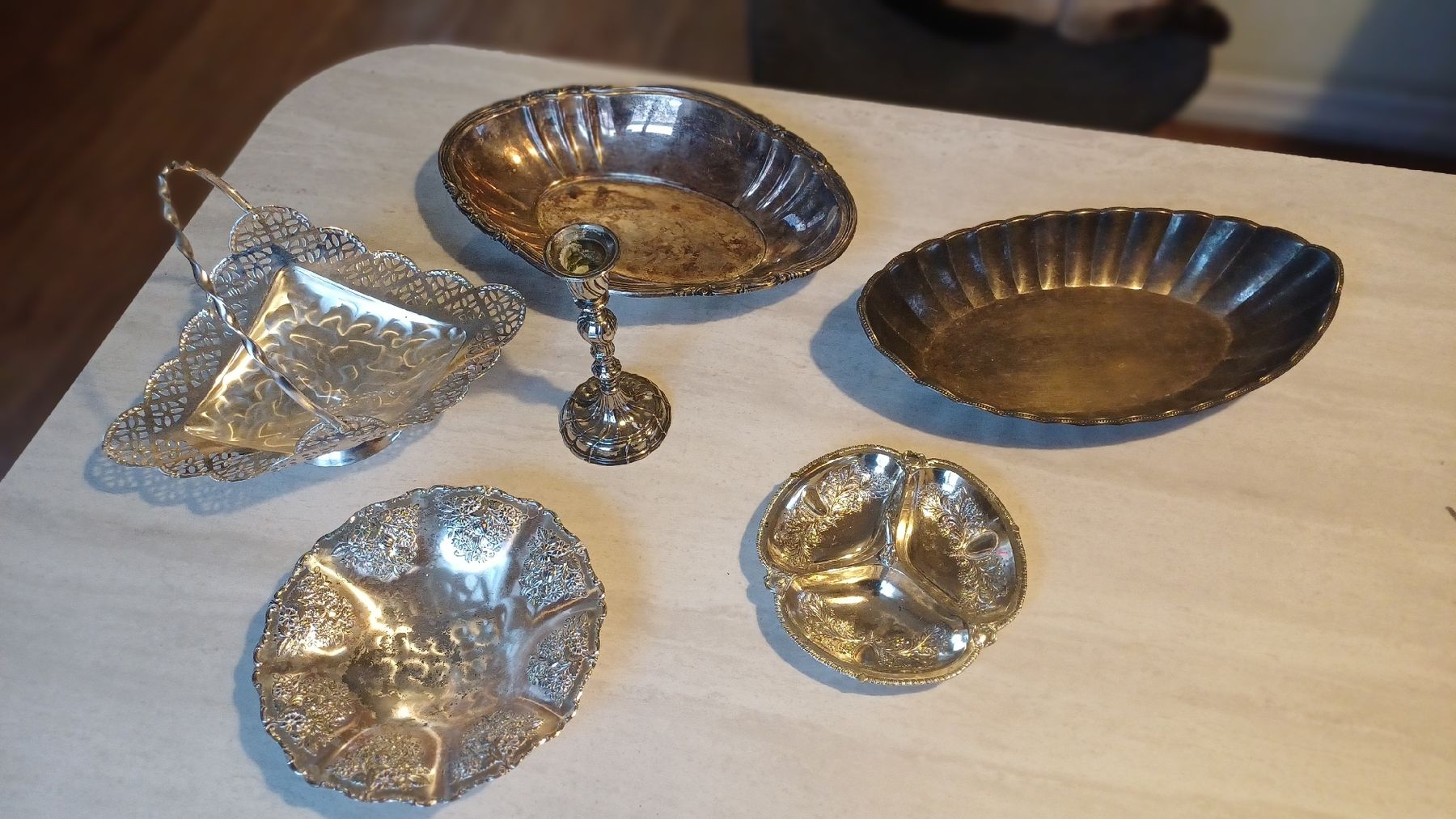 Ciotole: Lot versilberte Schalen div. – Usato da Flawil venduto da Pinkmalibu