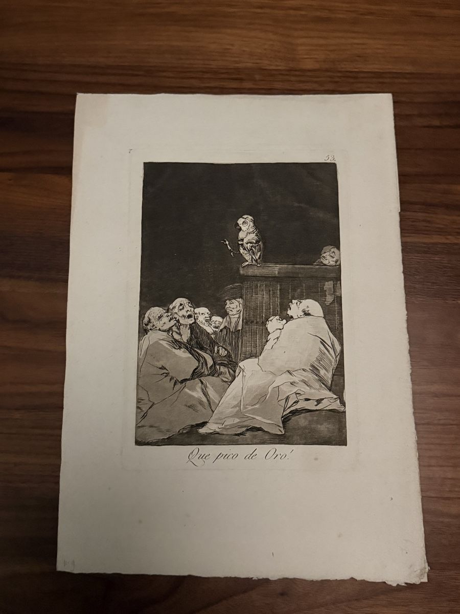 Foto & Immagini: Francisco Goya's "Que Pico de Oro" – Usato da Solothurn venduto da NUVICO 2