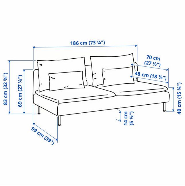 Ikea Sofas: IKEA SÖDERHAMN Sofa - wie neu – Gebraucht aus Luzern von monyet 7