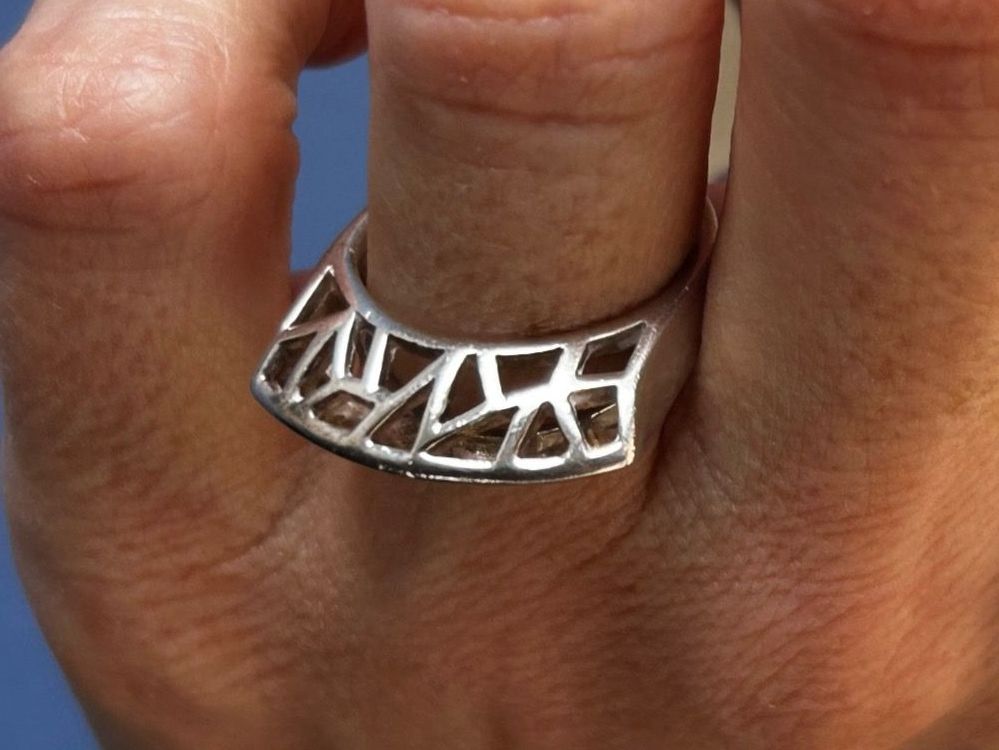 Anelli: Silberring Halbmond Labyrinth (56) – Usato da Dittingen venduto da Bijoubelle