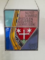 Glasbild Schützenverein Nord-Schweiz Suhr 1977 Vintage