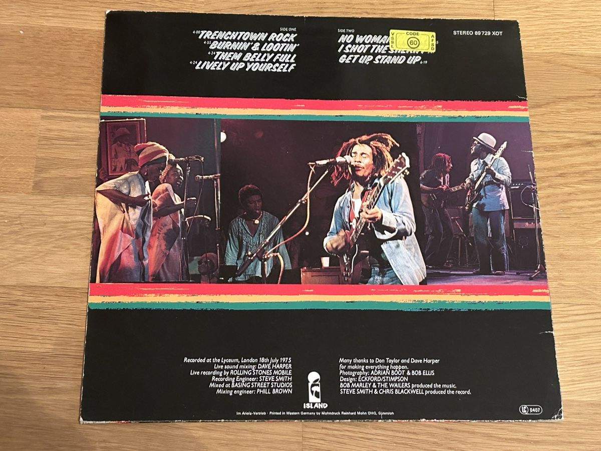Schallplatten: Bob Marley. 1979. LIVE – Gebraucht aus Faulensee von Mizuno06 1
