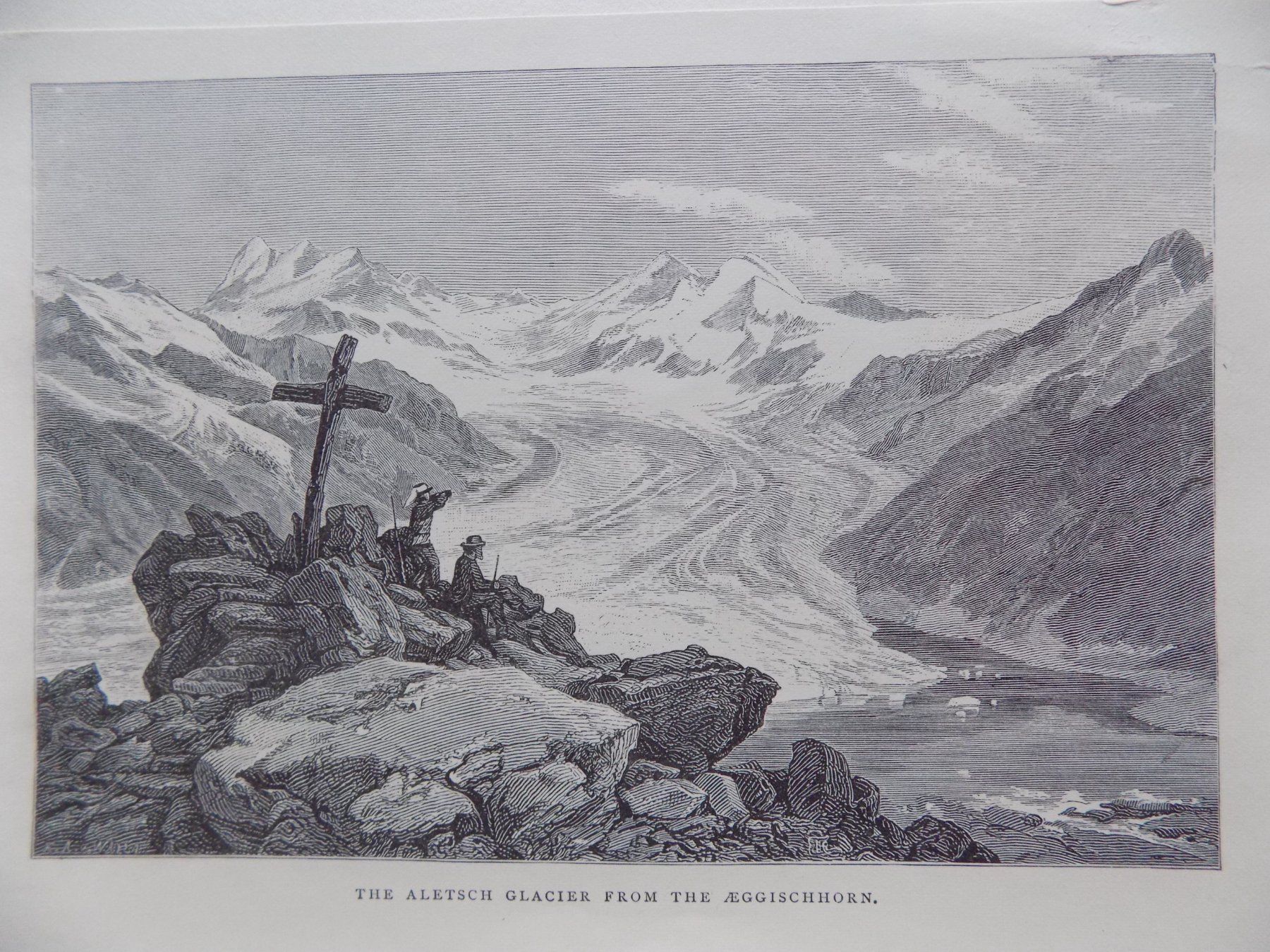 Gravures: Aletschgletscher Wallis – D'occasion à Risch par Antikfee 1