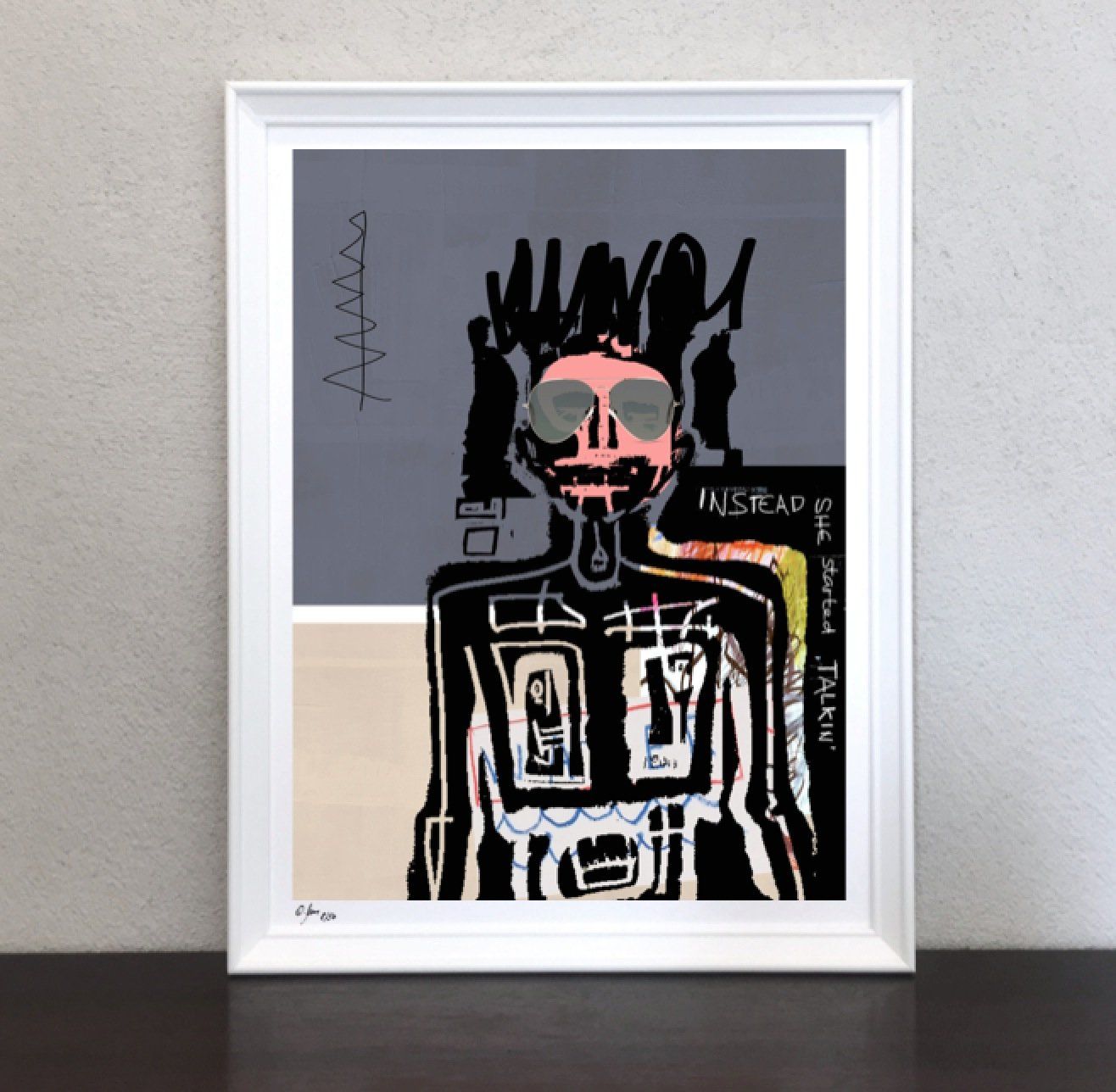 Poster & Bilder: Neo Expressionismus Pop Art Kunst Sherpa Tensing Modern Bild – Neu (gemäss Beschreibung) aus St. Niklausen LU von Stefan_Bammert_Art