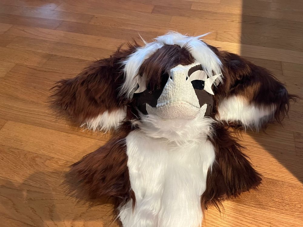 Fursuit Brille Aus PLA - Achteckige Faltbrille Für Cosplay & Fursuit-Köpfe (Schwarz)