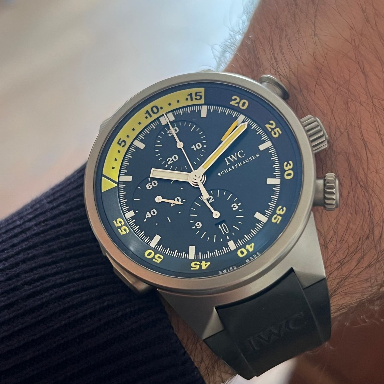 IWC Uhren: FLASH SALE IWC Aquatimer Titanium Chronograph Automatic IW37 – Gebraucht aus Carouge GE von Watchaser 3