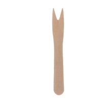 10'000x Holz Pommes Frites Gabel 8,5cm Piekser Gastro Einweg