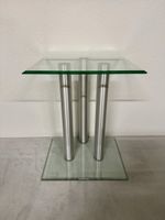 Spectral Glastisch Beistelltisch TV Möbel Alu Silber Design