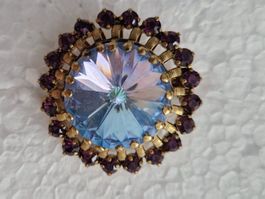 Tolle Brosche aus den 50ziger Jahren, goldfarben