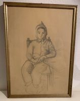 Original Bleistiftzeichnung von Max von Mühlenen um 1956
